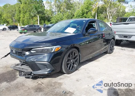 2022 Honda Civic Sport z USA, uszkodzony, nr VIN 2HGFE2F54NH560327